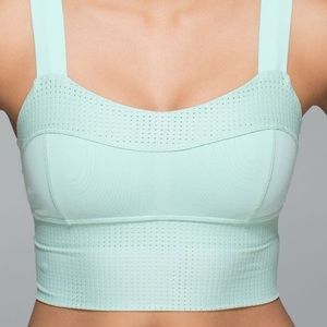 Lululemon Var-City Long Line Bra. Sea Mist